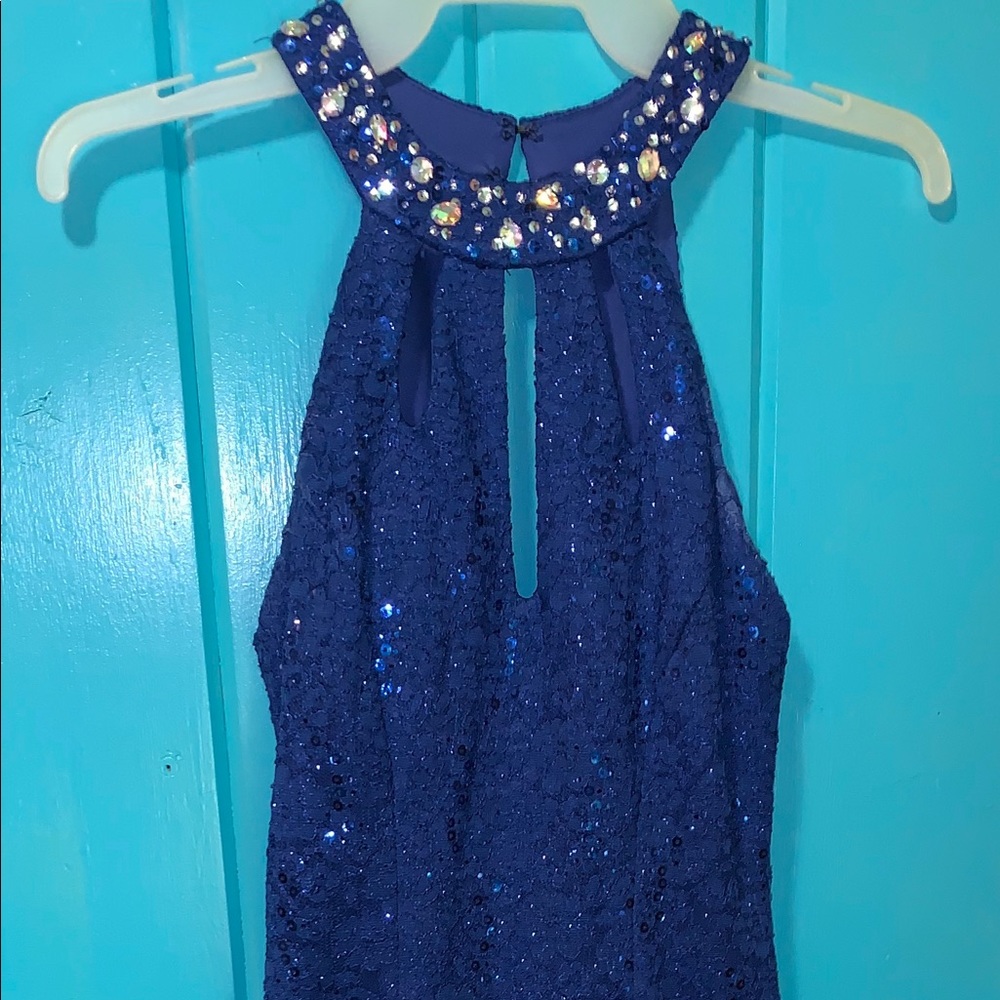 Sparkly Royal Blue Dress